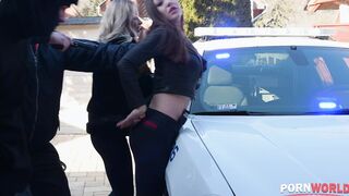 robbers shalina devine and angela heart get out of jail with a dp orgy gp2299