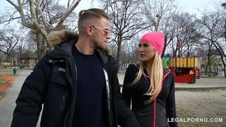 from outdoor flirt to indoor xxx fuck with athletic blonde babe cherry kiss gp709