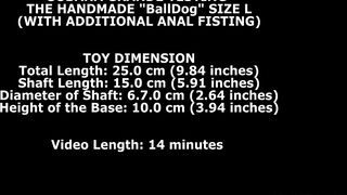 subana grande testing the handmade balldog size l (with additional anal fisting) twt174