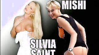 mishi and silvia saint outdoors getting ass fucked for atm facial