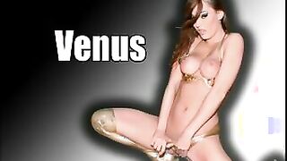 threeway with venus giving blowjob and handjob before anal screwed