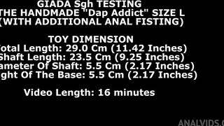 giada shg testing the handmade dap addict size l (with additional anal fisting) twt285
