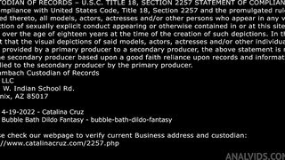 catalina cruz - bubble bath dildo fantasy