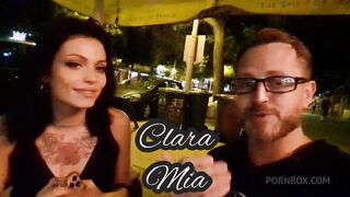 french cutie clara mia gets awesome pussy and throat fuck with real orgasms by confident tourist