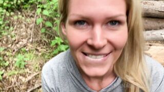 quick anal fuck in the forest on a rainy day with claudia mac cm035