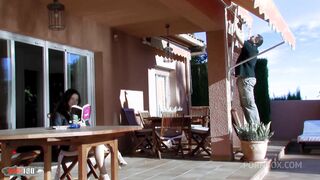 anal party and deepthroat with tiffany doll by the pool