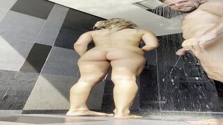 pawg cherry kiss with big round ass get fucked in the shower