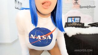 naughty nasa girl with tight yoga shorts fucking her ass, anal sex, with bbc sa078