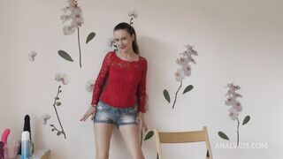 timea bella plays with her dildos and learns to make her first home-made-videos tb043