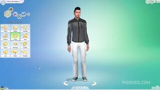 outdoor foursome game play on the sims 4 - porn video game