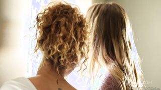 lesbian neighbors jessie andrews and kimber day get to know each other intimately