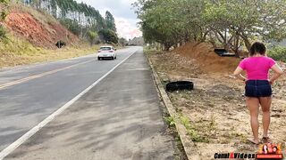 eu estava tranzando com duas gostosas na beira da estrada viagante desconhecido filmou nossa tranza. eliane furacao e lorrany exotica