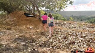 eu estava tranzando com duas gostosas na beira da estrada viagante desconhecido filmou nossa tranza. eliane furacao e lorrany exotica