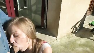 teen slut gets her ass pounded and creamed outdoor