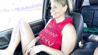 beautiful slut loves to suck cock in the car before getting ass fucked