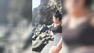 unknown girl on the beach takes me to fuck in her cheap hotel.