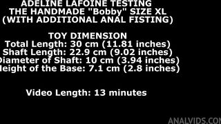 adeline lafouine testing the handmade bobby xl (with additional anal fisting) twt305