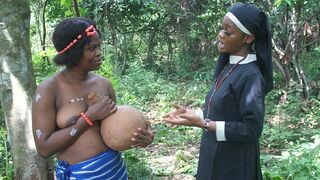 ebony missionary teaches her slave new lesbian styles