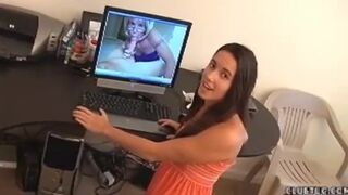 Teen Maid Jacks Off Her Boss