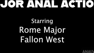 ass fucked fallon west gets her butt blasted by big cock rome major!