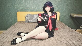 ryuko matoi was fucked by naked teacher in all holes until anal creampie - pov cosplay anime spooky boogie