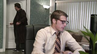 chloe conrad gets assfucked by a nerd in his office
