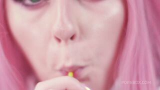 darling in the ass: young slut zero two makes darling fuck her holes and cum on feet - oil cosplay anal spooky boogie