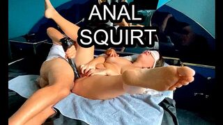 beautiful mature woman fucked in the anal and inserted a huge black cock into her hairy vagina. squirt orgasm & painful anal.