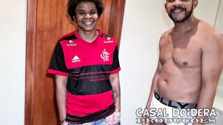 primeira vez no porno do homem trans kauan gabriel ele deu a bucetinha apertada, tomou no cu e bebeu leite fodendo com ogro