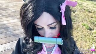 nezuko anal training and deepthroat