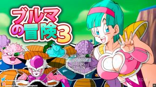 bulma adventure 3 - gallery show [dragon ball hentai game parody] ep.1 risky kuririn handjob while gohan could wake up at any moment