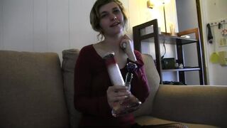 My Sexy Girlfriend hits the bong (POV)