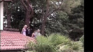 2 women and 2 men great orgy by the pool