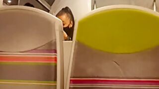 Ukrainian Tourist Gets Fucked On The Train By 2 Strangers: Squirt On The Platform And At The Hotel!