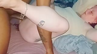 Power Blue Thongs To The Side Pussy Super Wet Fuck And Creampied