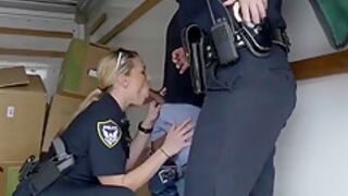 Raunchy Female Cops Fuck Black Thug