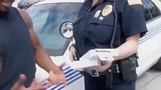 Raunchy Female Cops Fuck Black Thug