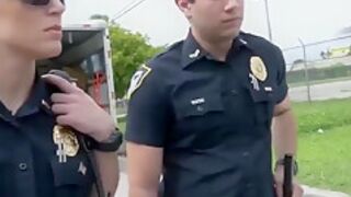 Raunchy Female Cops Fuck Black Thug