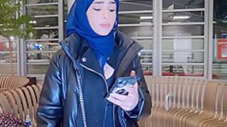 The Veiled Iranian Gets Fucked Anal In The Toilet And In A Corridor To Pay For The Plane !!! - Nadja Lapiedra