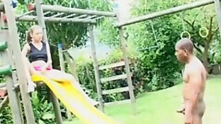 teen 18+ Slut Sucks Bbc At The Playground