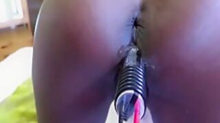 Ebony Babe Gets Electro Treatment For Her Pussy