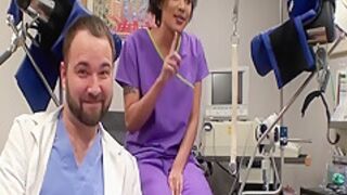 Freshman Jackie Banes Gets Hitachi Magic Wand Orgasms By Female Nurses During Physical 4 College At