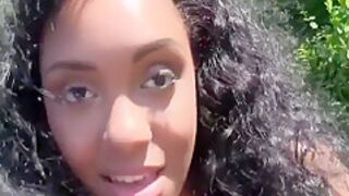 Ebony Amateur Flashing Bum In Public