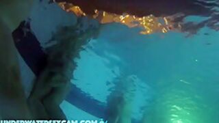 Between All The Horny People This Couple Has Real Sex Underwater In The Public Pool