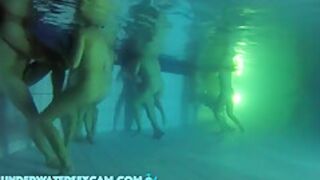 Between All The Horny People This Couple Has Real Sex Underwater In The Public Pool