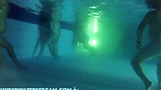 Between All The Horny People This Couple Has Real Sex Underwater In The Public Pool