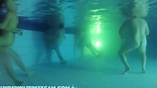 Between All The Horny People This Couple Has Real Sex Underwater In The Public Pool