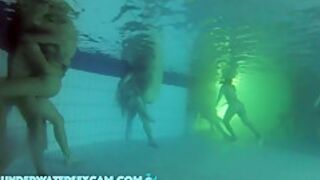 Between All The Horny People This Couple Has Real Sex Underwater In The Public Pool