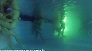 Between All The Horny People This Couple Has Real Sex Underwater In The Public Pool