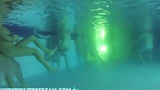 Between All The Horny People This Couple Has Real Sex Underwater In The Public Pool